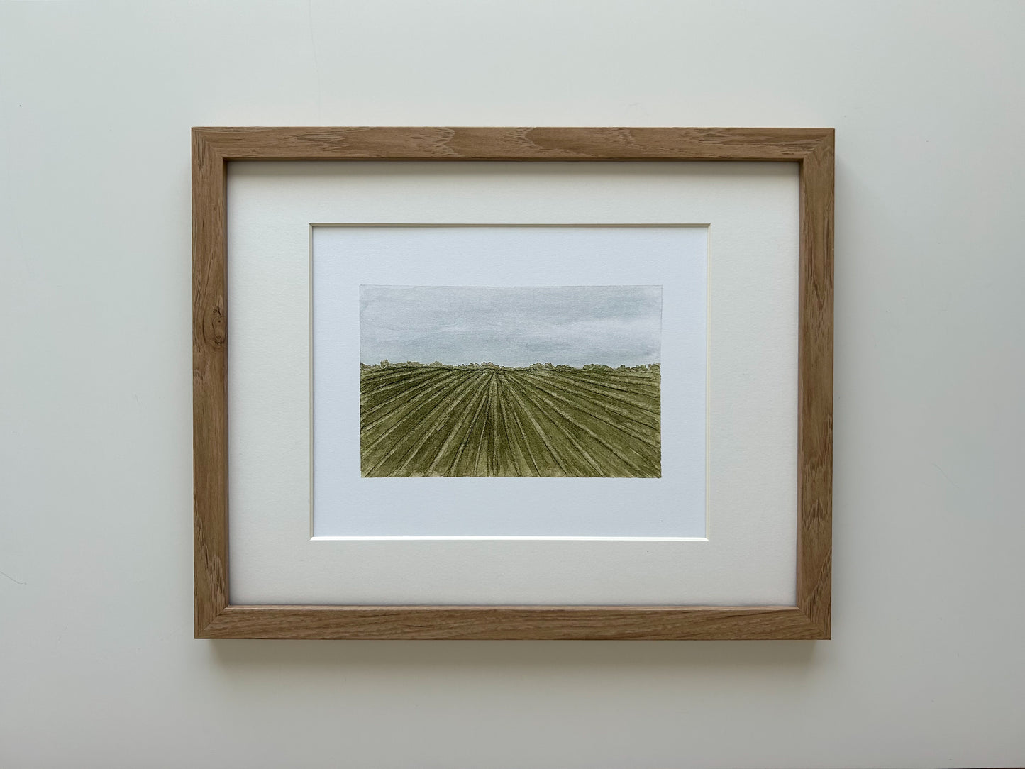 "Green Rows" Print