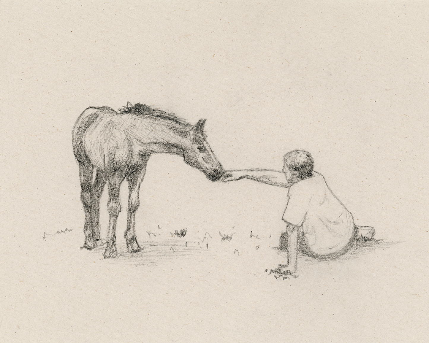 "Grandpa & Foal" Print